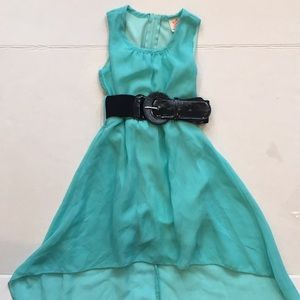 Girls 5/6 sleeveless belted dress